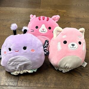 3 squishmallow flip-a-mallows